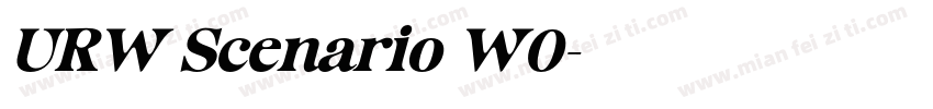 URW Scenario W0字体转换